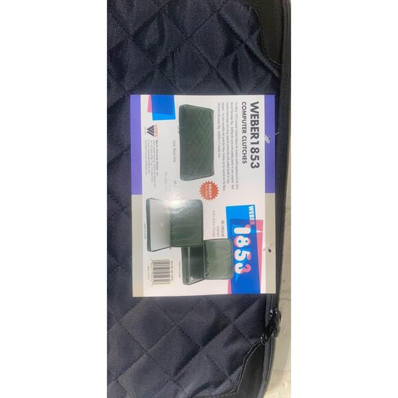 Weber Laptop Computer Case Cover Clutch Padded Black  15.5 X 10.5"X 1.25" NEW - Picture 5 of 7